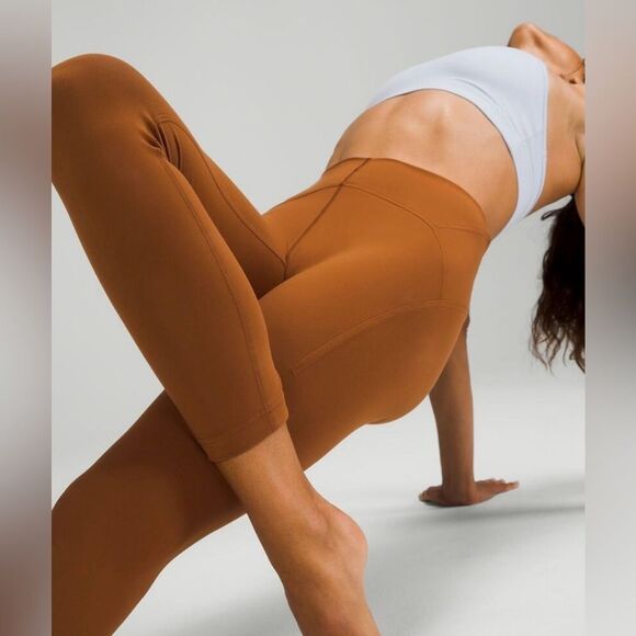Lululemon Instill High Rise Cooper Brown 25" Tights - Picture 4 of 11